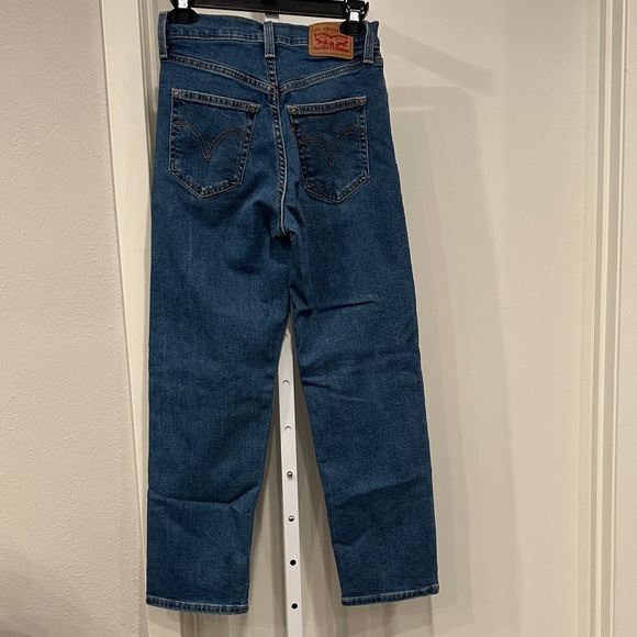 Levi’s Ribcage Straight Ankle Jeans | Medium Wash | Sz 25 | EUC - Picture 5 of 10
